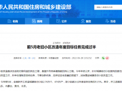 前5月新开工加固改造老旧小区2.74万个474万户 占年度目标53.5%